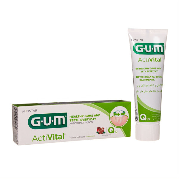 G.U.M dantų pasta su Q10 kofermentais ACTIVITAL, 75 ml
