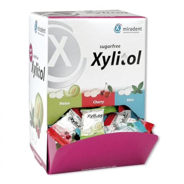 Xylitol pastilės su ksilitoliu, HAGER&WERKEN, įvairių skonių, 100 vnt