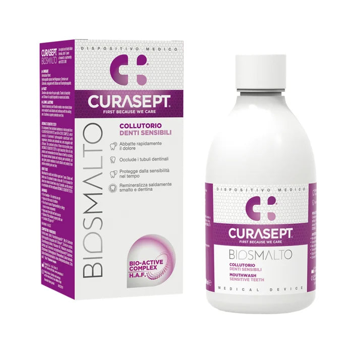 Kasdienis skalavimo skystis, CURASEPT Biosmalto Sensitive teeth, 300 ml