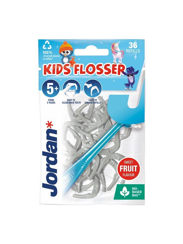 JORDAN Kids Flosser tarpdančių siūlai vaikams