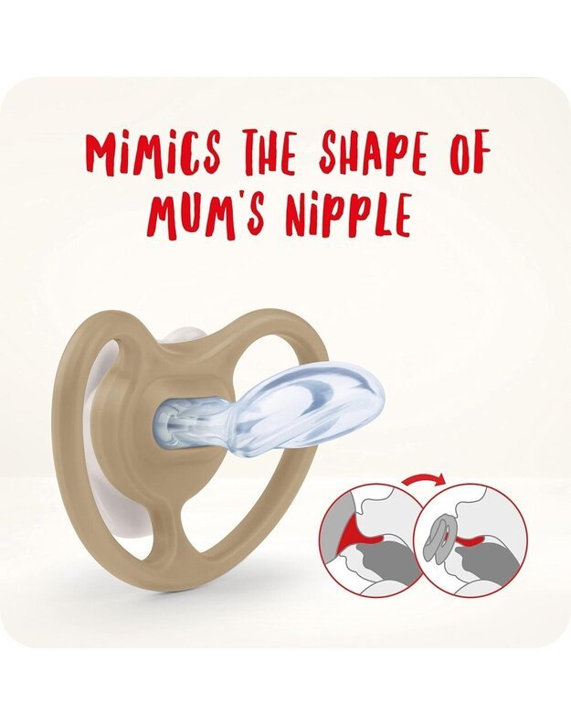 NUK čiulptukai Space Night, 6-18 mėn, 2 vnt