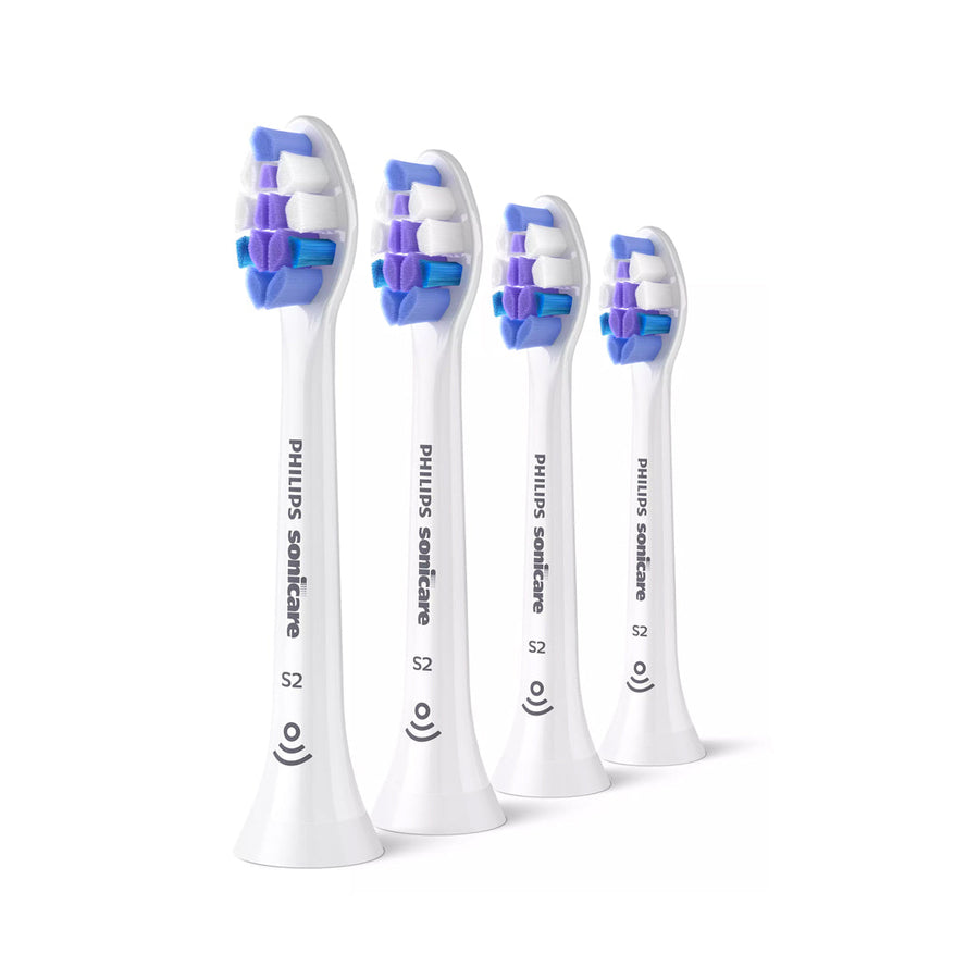 Philips Sonicare S2 Sensitive Standartinės „Sonic“ dantų šepetėlio galvutės, HX6054/87, 4vnt.