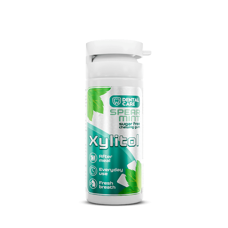 DENTAL CARE XYLITOL Mėtos skonio kramtomoji guma su ksilitoliu