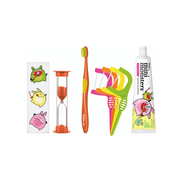 Piksters Mini Monster kelioninis vaikų burnos higienos rinkinys 0-6 metų vaikams