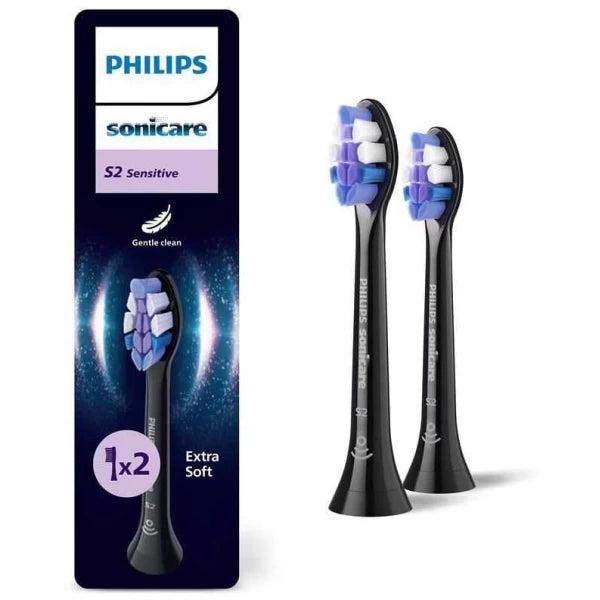 Standartinės elektrinio dantų šepetėlio galvutės PHILIPS Sonicare S2 Sensitive, HX6052/87, 2 vnt