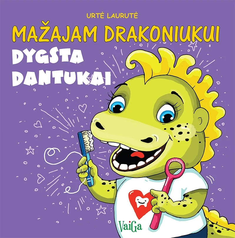 Edukacinė knygutė ,,Mažajam drakoniukui dygsta dantukai''
