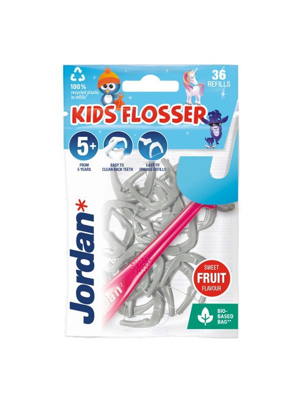 JORDAN Kids Flosser tarpdančių siūlai vaikams
