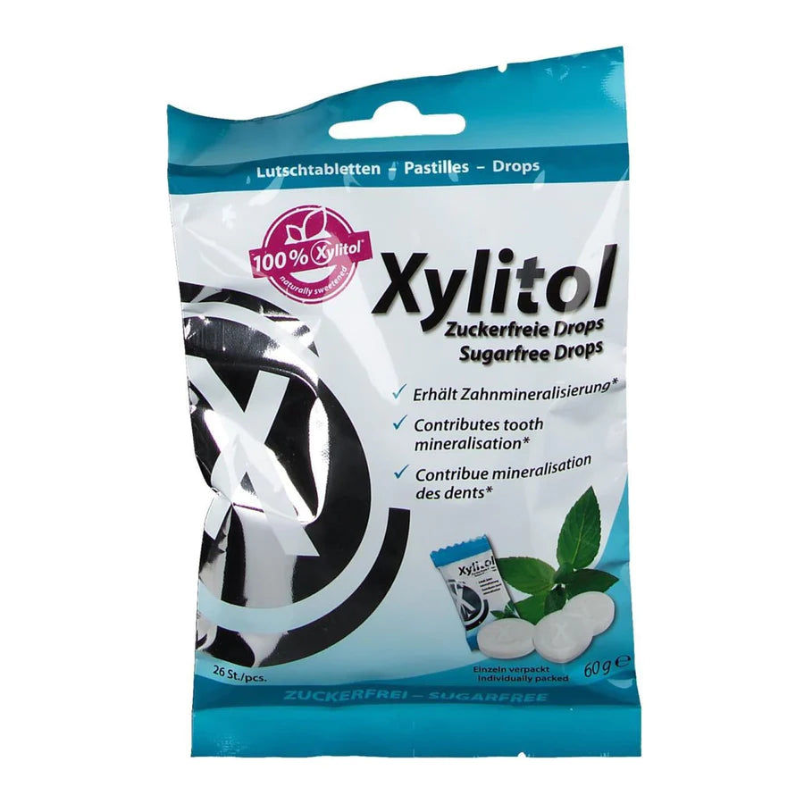 MIRADENT XYLITOL PASTILĖS BE CUKRAUS SU KSILITOLIU 60 G / 26 VNT