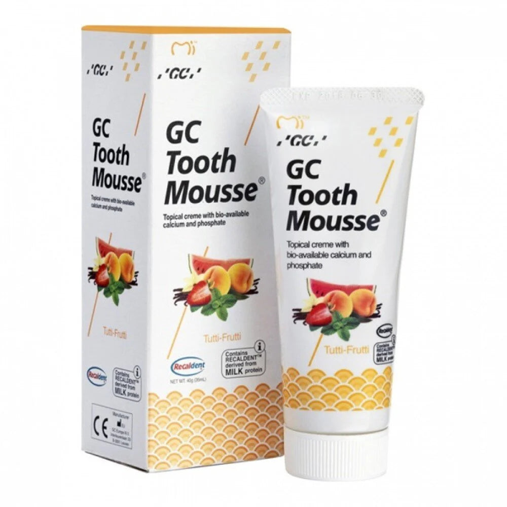 GC TOOTH MOUSSE REMINERALIZUOJANTIS DANTŲ KREMAS BE FLUORO 35 ML