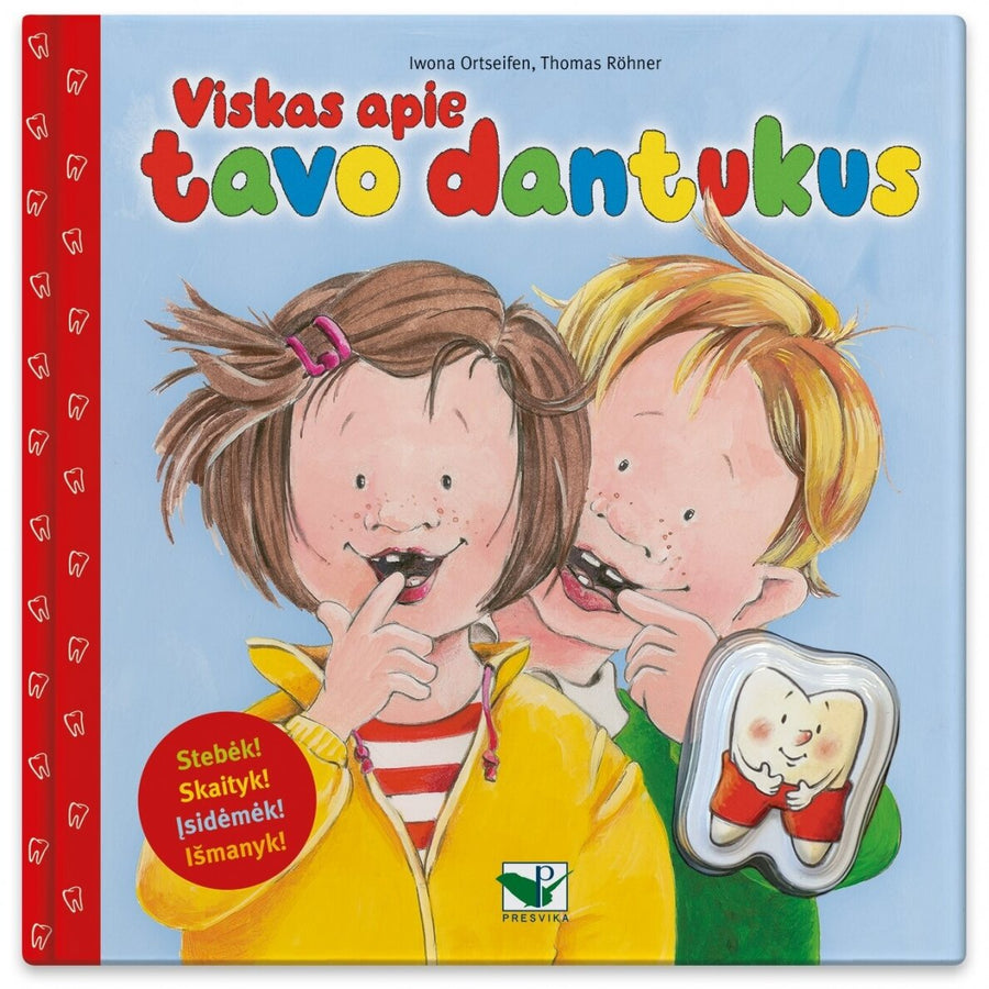 Edukacinė knygutė ,,Viskas apie tavo dantukus'' (Su dantukų dėžute)