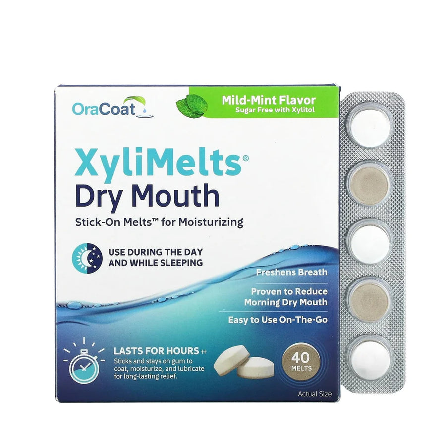 XYLIMELTS sausai burnai prilimpančios pastilės, N40